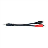 Mini (3.5mm) Plug to Two Phono (RCA) Jacks