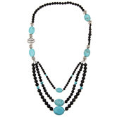 Fashion Gemstone Beaded Bib Necklace
