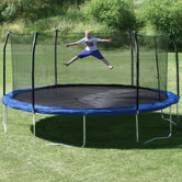 17' x15' Oval Trampoline with Safety Enclosure