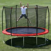 12' Round Trampoline with Safety Enclosure