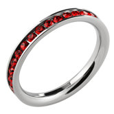 Cubic Zirconia Eternity Band Ring