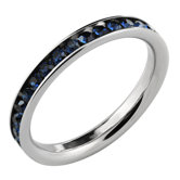 Cubic Zirconia Eternity Band Ring