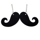 Felt Mustache Necklace