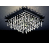 Ring Flush Ceiling Light in Chrome