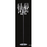 Droplet 4 Light Floor Lamp in Chrome