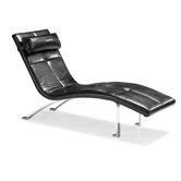 Rhumba Leatherette Chaise Lounge