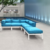 Copacabana Sectional Deep Seating Group with Cushions