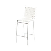 Cross Counter Stool in White