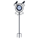 Metal Clock Thermometer