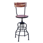 Old Look Wood Bar Chair