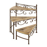 Rotating Stair Step Planter Stand