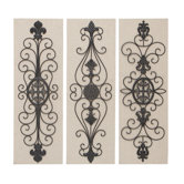 Wood and Metal Wall Decor (Set of 3)