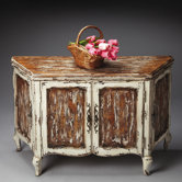 Artists' Originals Console Chest in Distressed Farmhouse White