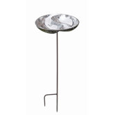 Yin and Yang Birdbath with Stand