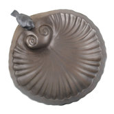 Bronze Shell Birdbath