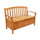 Wood Storage Bench