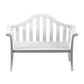 Camelback Entryway Wood Garden Bench