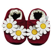 Dual Daisy Suede Soft Sole Leather Baby Shoes