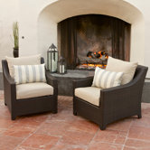Slate Club Chair with Cushions (Set of 2)