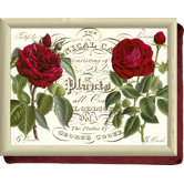44cm x 34cm Knietablett "Botanic Rose"