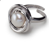 Sterling Silver Pearl Nest Ring