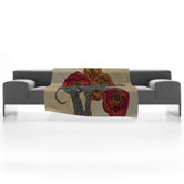 Valentina Ramos Rosebud Fleece Throw Blanket