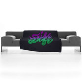 Wesley Bird Seize The Daze Fleece Throw Blanket