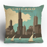 Anderson Design Group Chicago Throw Pillow