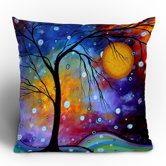 Madart Inc. Winter Sparkle Throw Pillow