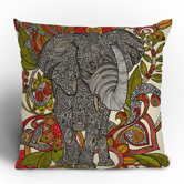 Valentina Ramos Bo The Elephant Throw Pillow