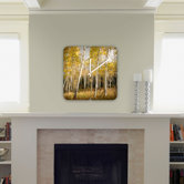 Bird Wanna Whistle Golden Aspen Custom Clock