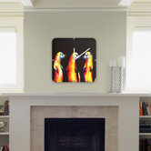 Clara Nilles Flaming Otters Custom Clock