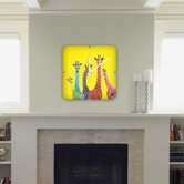 Clara Nilles Jellybean Giraffes Custom Clock