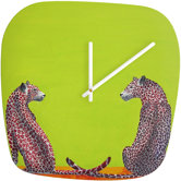 Clara Nilles Leopard Lovers Clock