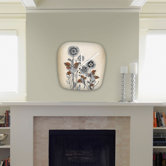 Iveta Abolina Floral 3 Modern Clock