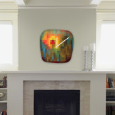 Madart Inc. Glorious Colors Modern Clock