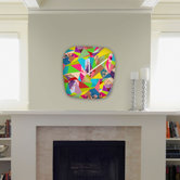 Bianca Green Colorful Thoughts Modern Clock
