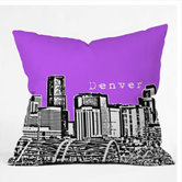 Bird Ave Denver Throw Pillow