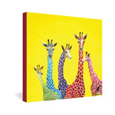 Clara Nilles Jellybean Giraffes Gallery Wrapped Canvas