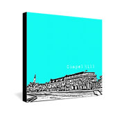 Bird Ave Chapel Hill Gallery Wrapped Canvas