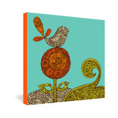Valentina Ramos Bird In The Flower Gallery Wrapped Canvas