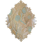 Cori Dantini Blue Floral  Clock