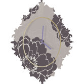 Caroline Okun Winter Peony Clock