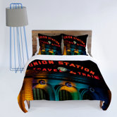 Bird Wanna Whistle Union Station Duvet Cover Collection