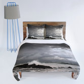 Bird Wanna Whistle White Water Duvet Cover Collection