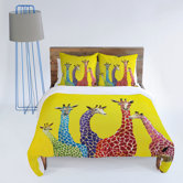 Clara Nilles Jellybean Giraffes Duvet Cover Collection