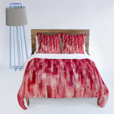 Jacqueline Maldonado Red Rain Duvet Cover Collection