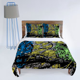 Romi Vega Bright Owl Duvet Cover Collection