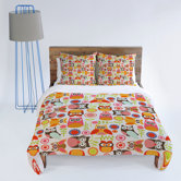Valentina Ramos Cute Little Owls Duvet Cover Collection