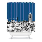 Bird Ave Ann Arbor Shower Curtain